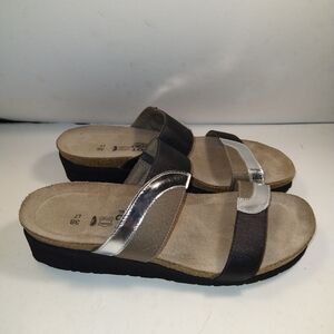 Naot Frankie Leather Comfort Slide Sandals Women's sz 7(38).